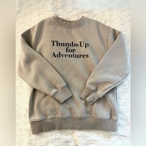 Zara Kid’s Beige Crewneck Sweater